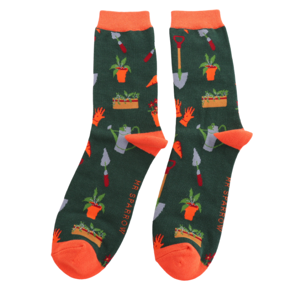 Miss Sparrow - Mr Sparrow Gardener's Tools - Green - Socks