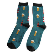 Miss Sparrow - Mr Sparrow Here's to Beer - MR113Teal - Socks