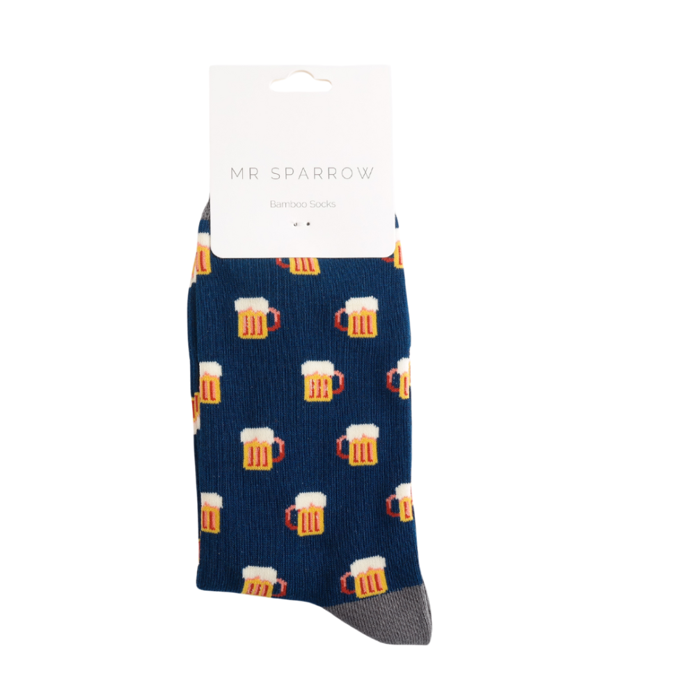 Miss Sparrow - Mr Sparrow Beer - Navy - Socks