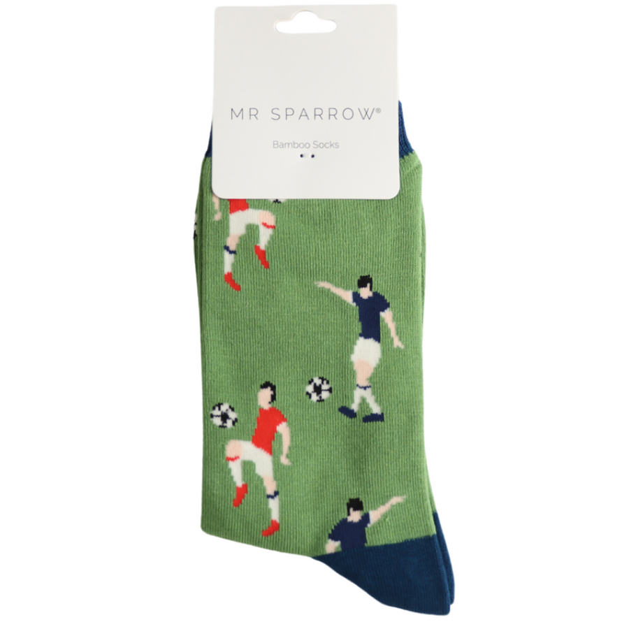 Miss Sparrow - Mr Sparrow Footballers - MR147Green - Socks