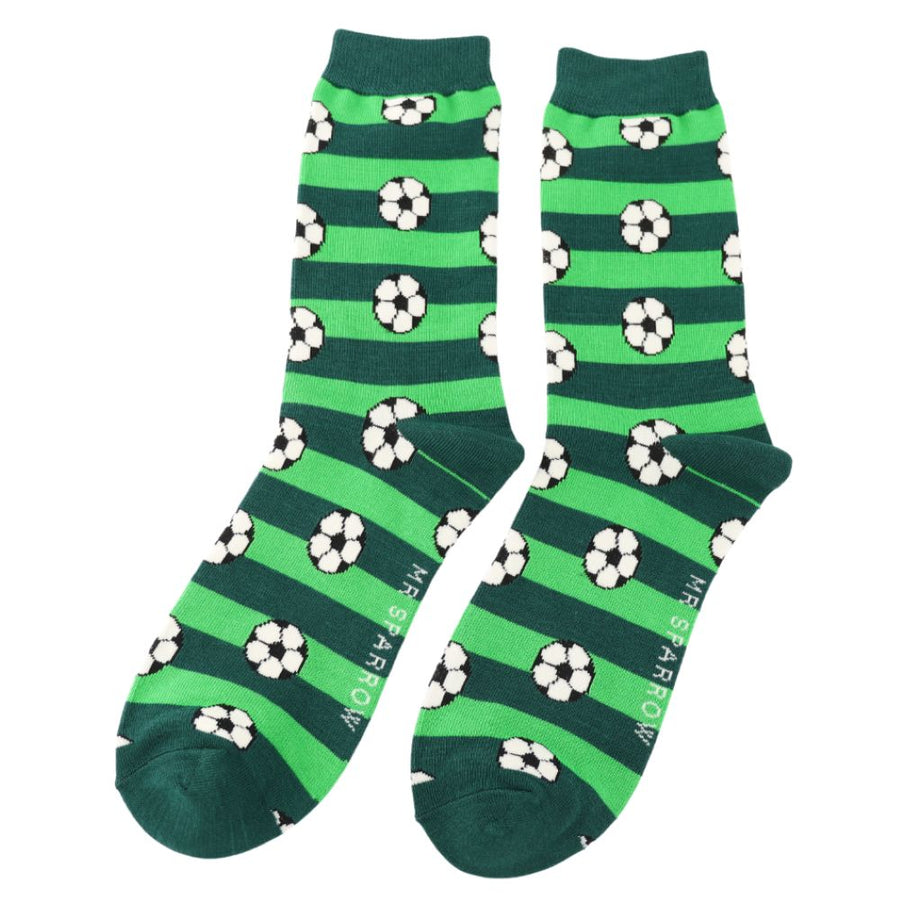 Miss Sparrow - Mr Sparrow Footballs - MR149Green - Socks