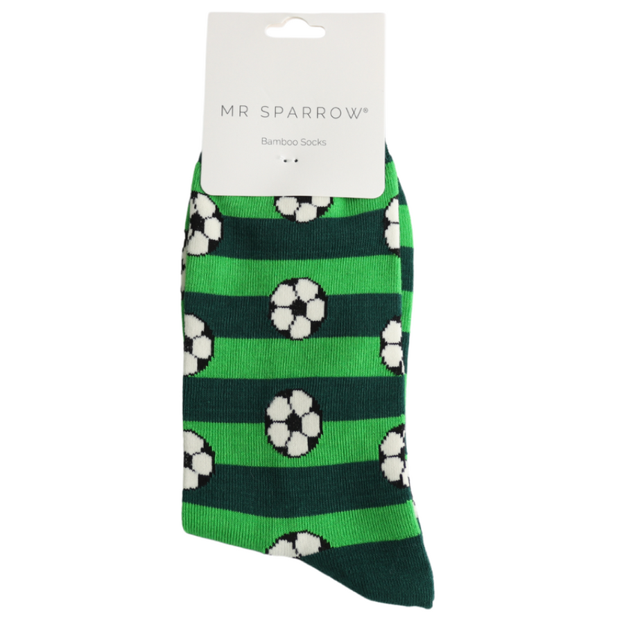 Miss Sparrow - Mr Sparrow Footballs - MR149Green - Socks