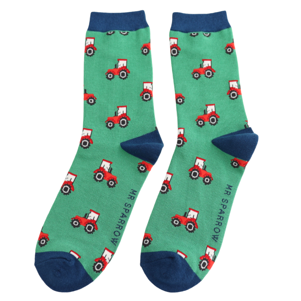 Miss Sparrow - Mr Sparrow Tractor - Green - Socks