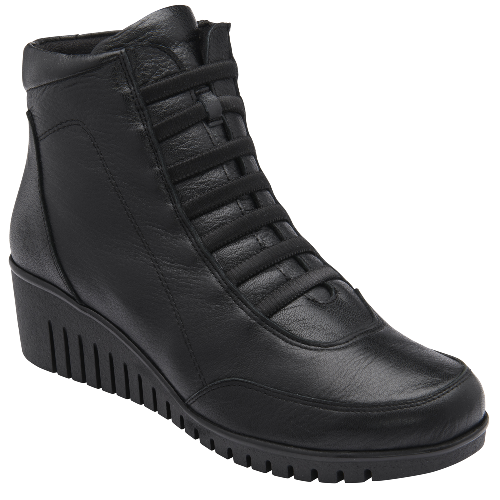 Lotus - Myrthe - ULB558BB - Black Leather - Boots