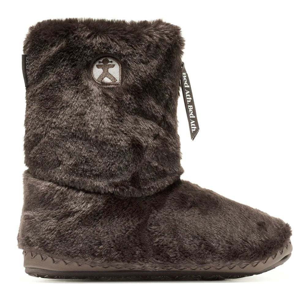 Bedroom Athletics - Marilyn Classic Faux Fur Slipper Boot - Dark Chocolate - Slippers