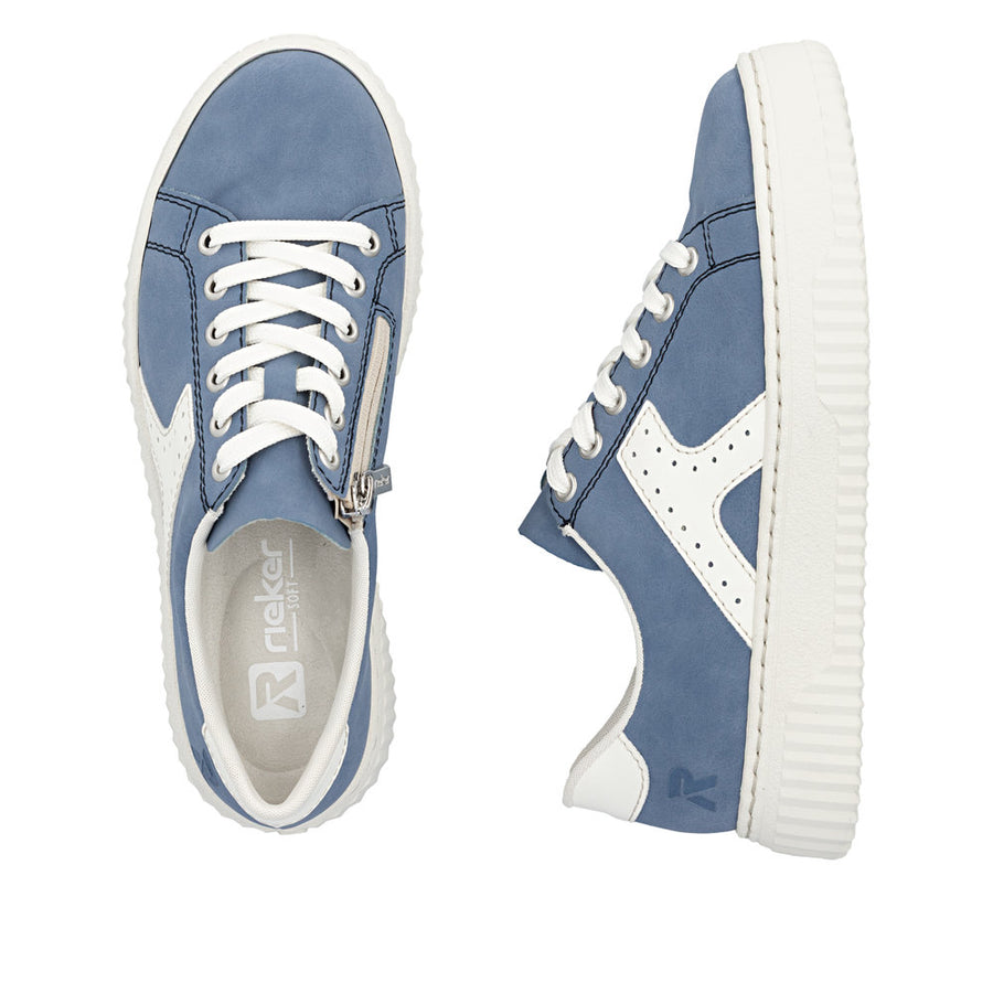 Rieker - N9920-14 - Indigo/Offwhite - Shoes
