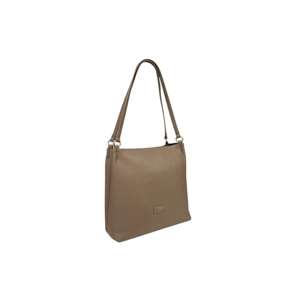 Nova Leathers - Twin Handle Short Shoulder - NVCM6704B Taupe - Bags