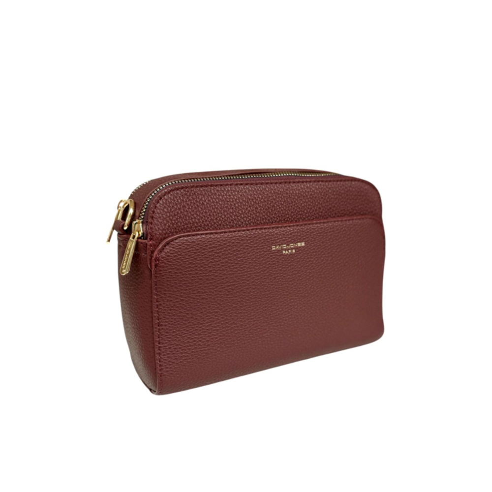 Nova Leathers - Twin Zip Camera Bag - NVCM7248 Bordeaux - Bags
