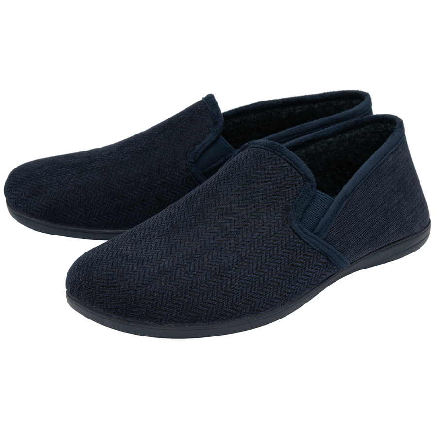 Lotus - Peter - Navy  - Slippers