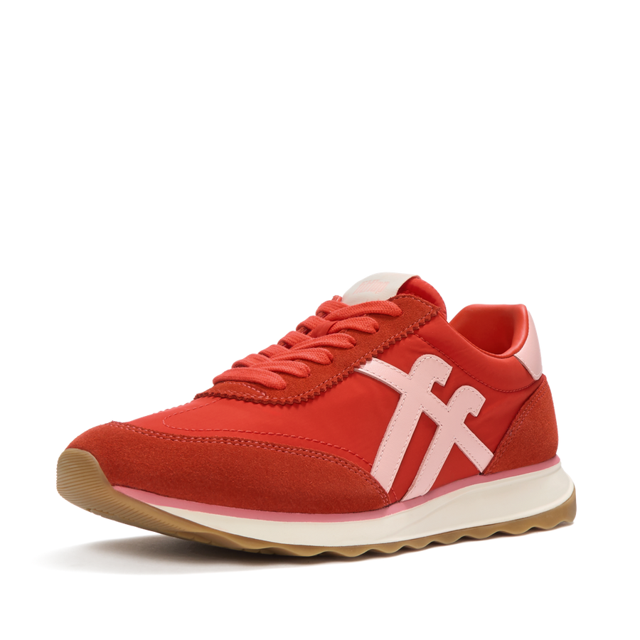 FitFlop - Retro-Q Ff Fabric/Suede - Cherry Tomato/Warm Pink - Shoes