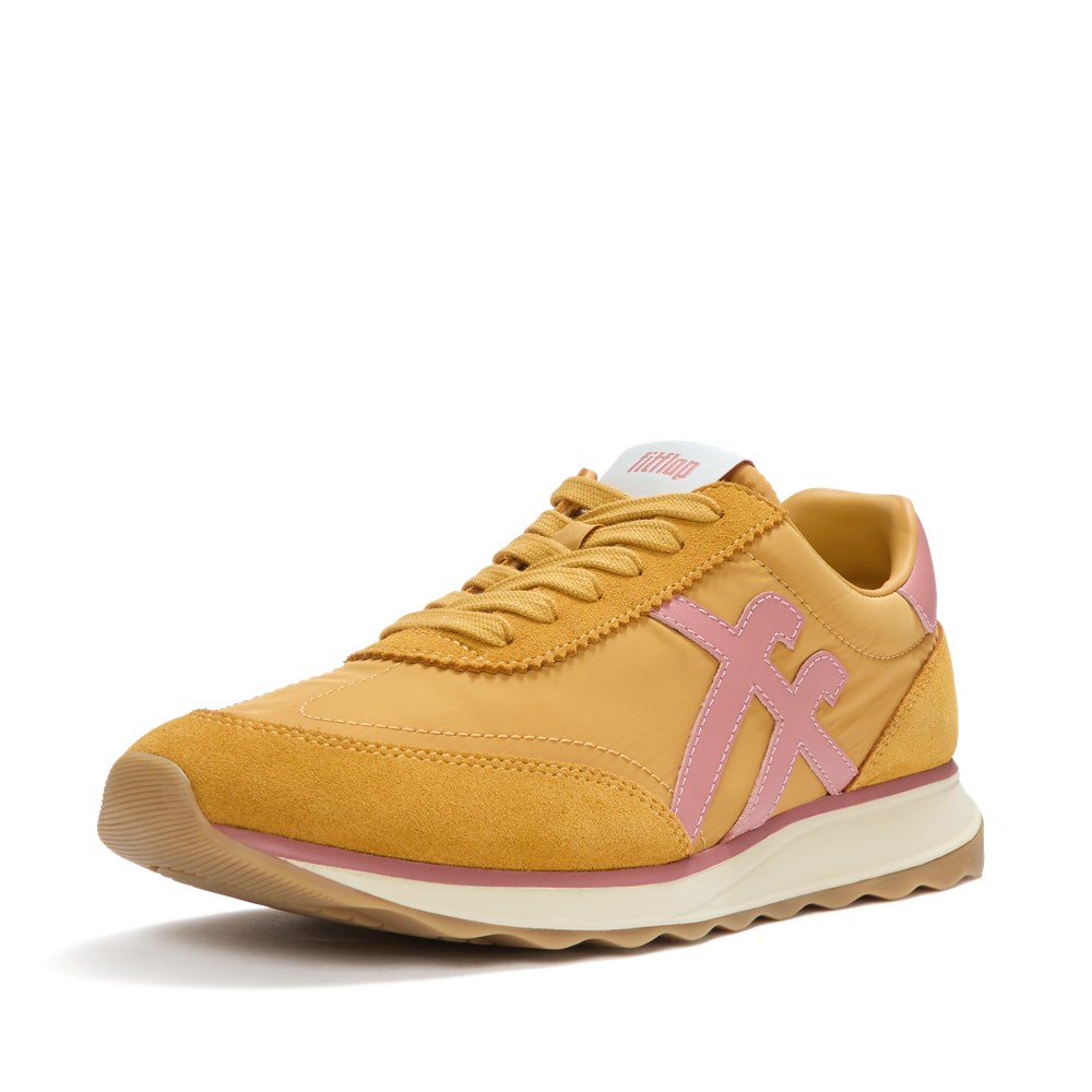 FitFlop - Retro-Q Ff Fabric/Suede - Turmeric/Desert Blush - Shoes