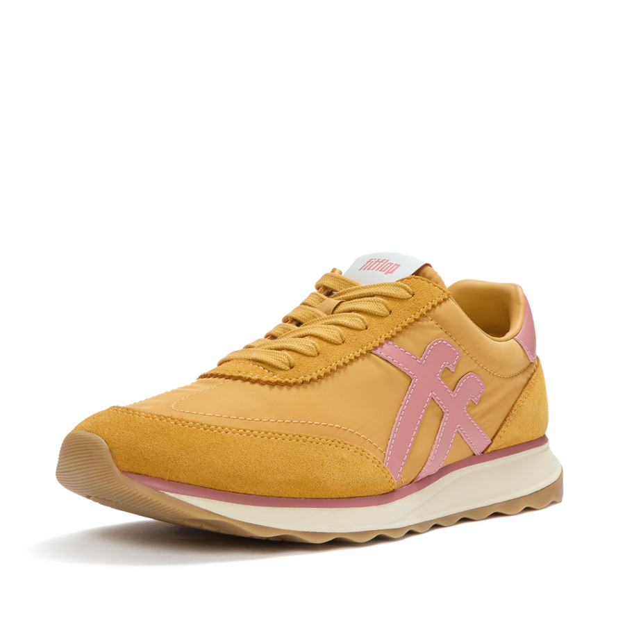 FitFlop - Retro-Q Ff Fabric/Suede - Turmeric/Desert Blush - Shoes