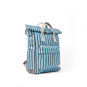 Roka - Canfield Medium Backpack in Blue Stripe Canvas