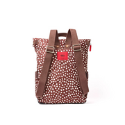 Roka - Canfield Medium Backpack in Brown Dot Canvas
