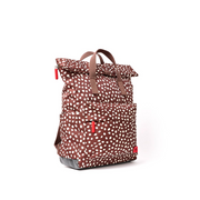 Roka - Canfield Medium Backpack in Brown Dot Canvas