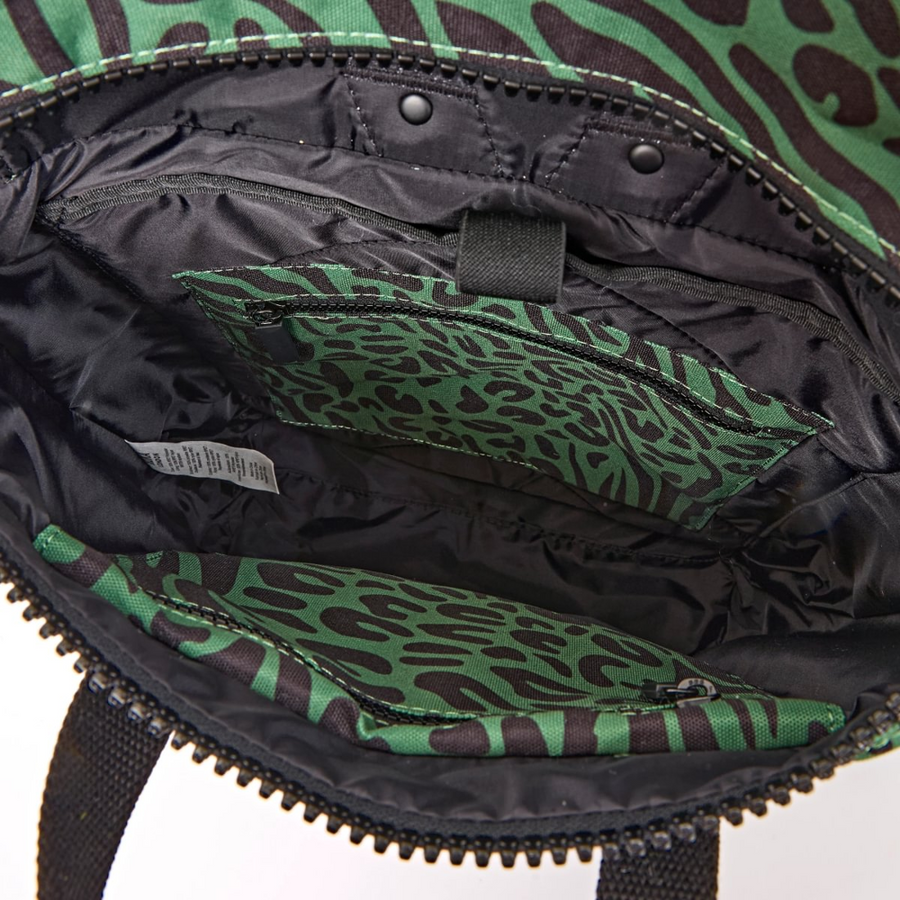 Roka - Canfield Medium Backpack in Mixed Animal Artichoke Canvas