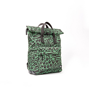 Roka - Canfield Medium Backpack in Mixed Animal Artichoke Canvas