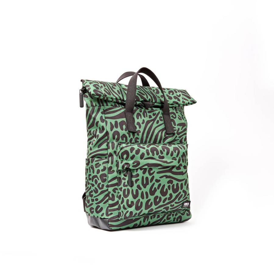 Roka - Canfield Medium Backpack in Mixed Animal Artichoke Canvas