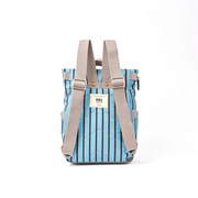 Roka - Canfield Small Backpack in Blue Stripe Canvas