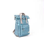 Roka - Canfield Small Backpack in Blue Stripe Canvas