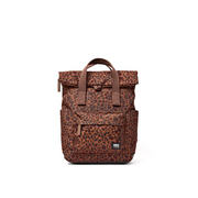 Roka - Canfield Small Backpack in Mini Leopard Canvas