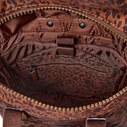 Roka - Canfield Small Backpack in Mini Leopard Canvas