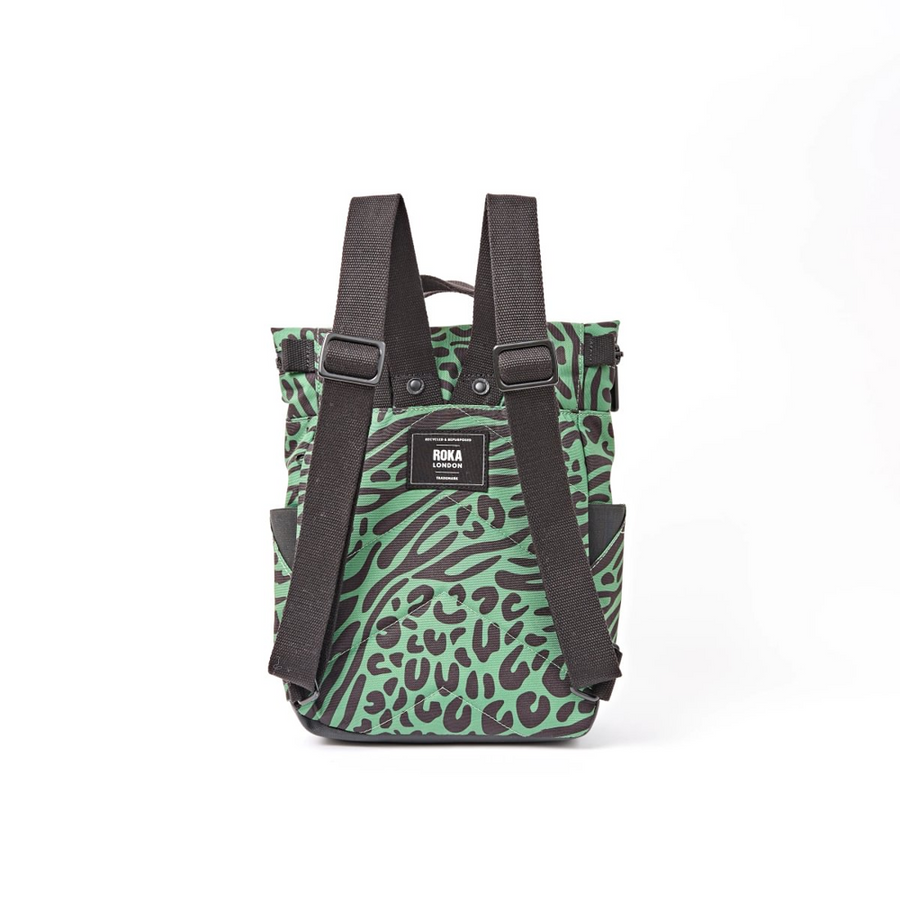 Roka - Canfield Small Backpack in Mixed Animal Artichoke Canvas