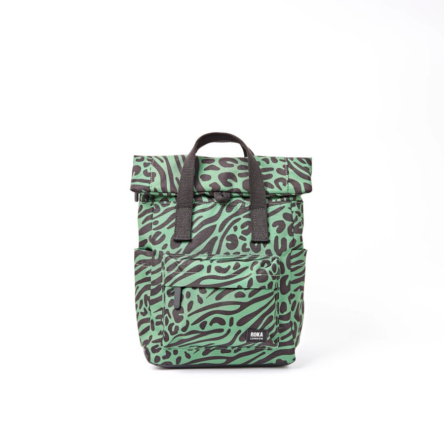 Roka - Canfield Small Backpack in Mixed Animal Artichoke Canvas