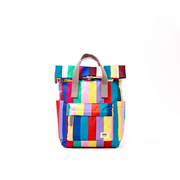 Roka - Canfield Small Backpack in Wide Multi Stripe Canvas