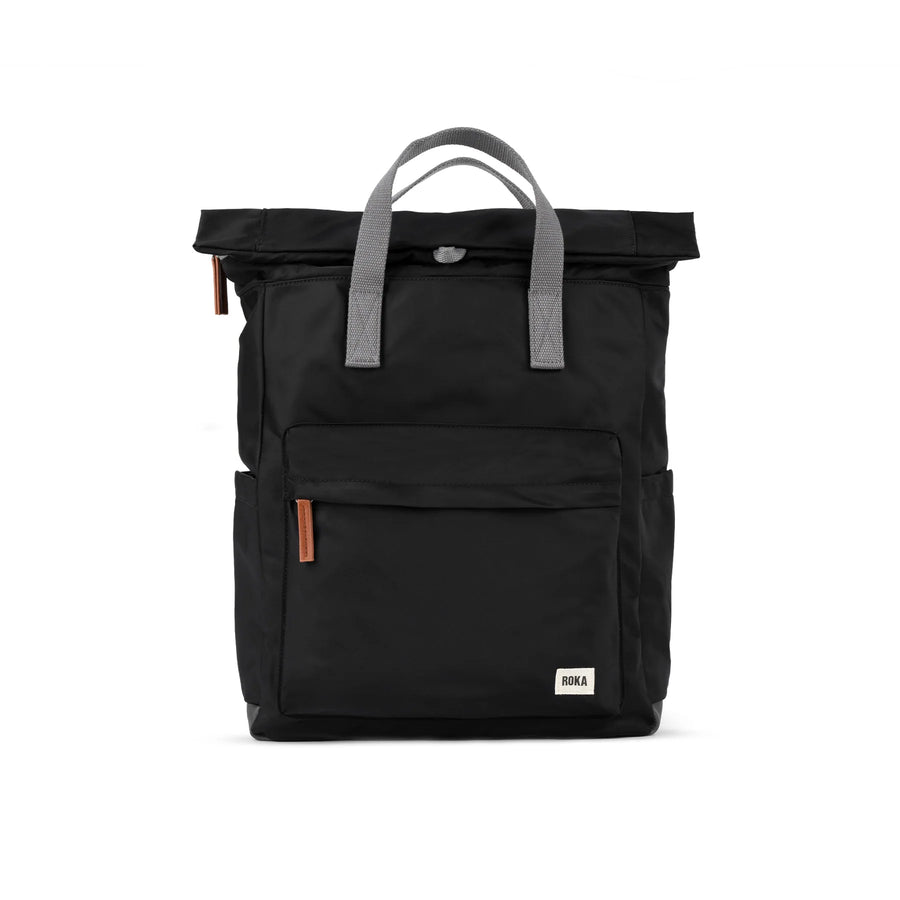 Roka - Canfield B Black Large Recycled Nylon - Bags
