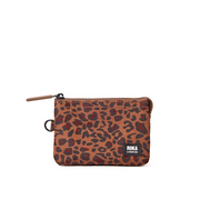 Roka - Carnaby Small Wallet in Mini Leopard Canvas