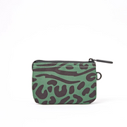 Roka - Carnaby Small Wallet in Mixed Animal Artichoke Canvas