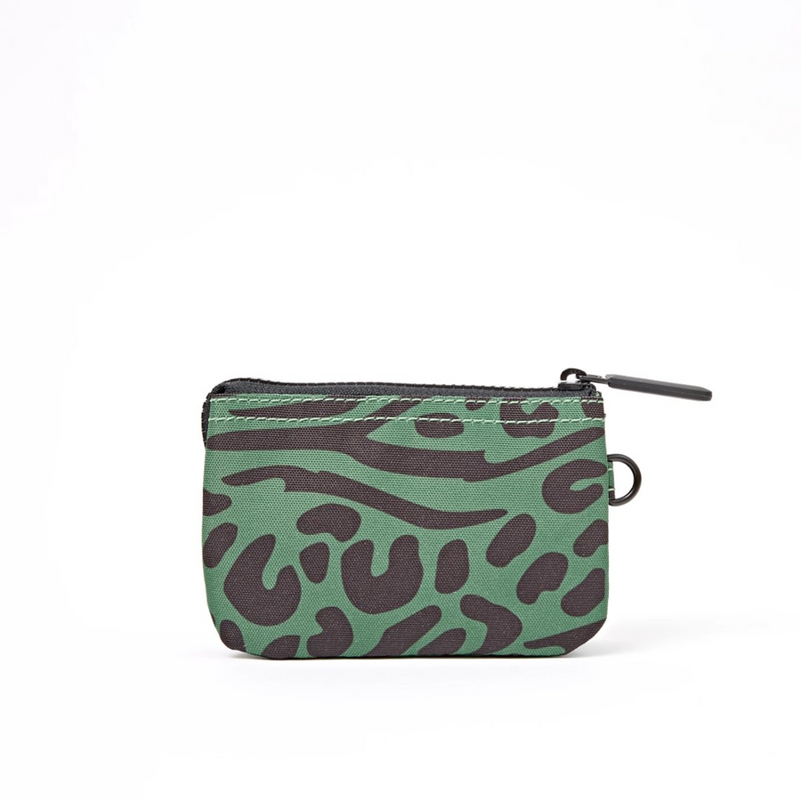 Roka - Carnaby Small Wallet in Mixed Animal Artichoke Canvas