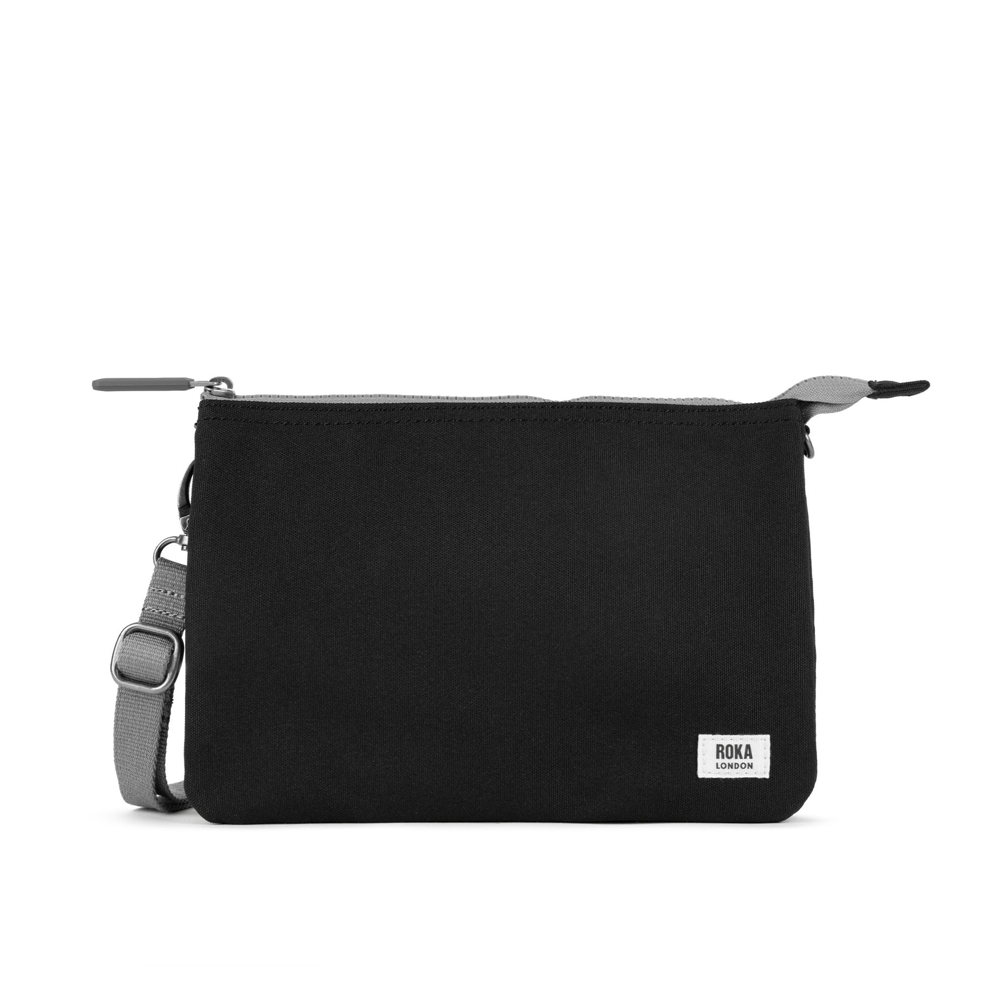 Roka - Carnaby Crossbody Ash XL Recycled Canvas - Bags