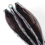 Roka - Carnaby Crossbody Bag in Blue Stripe Canvas