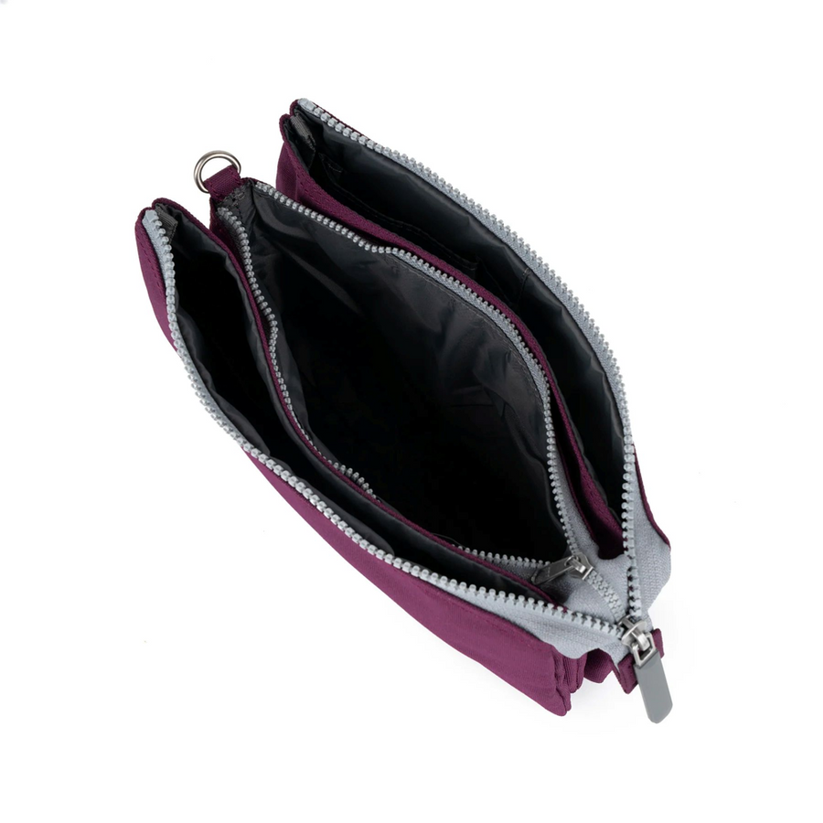 Roka - Carnaby Crossbody Cherry Lacquer XL Recycled Canvas - Bags