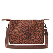 Roka - Carnaby Crossbody Bag in Mini Leopard Canvas