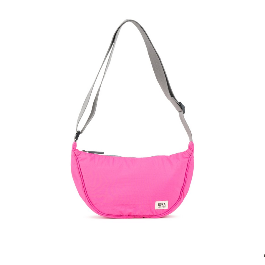 Roka - Farringdon Half Moon Bag in Hot Pink Taslon