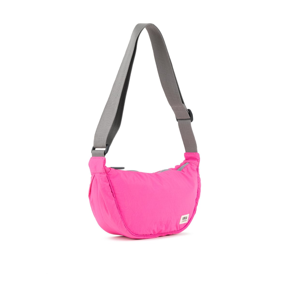 Roka - Farringdon Half Moon Bag in Hot Pink Taslon