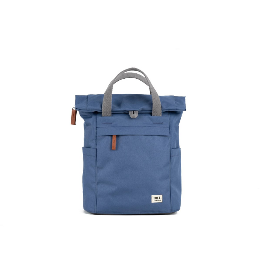 Roka - Finchley Small Backpack Burnt Blue Canvas - Bags