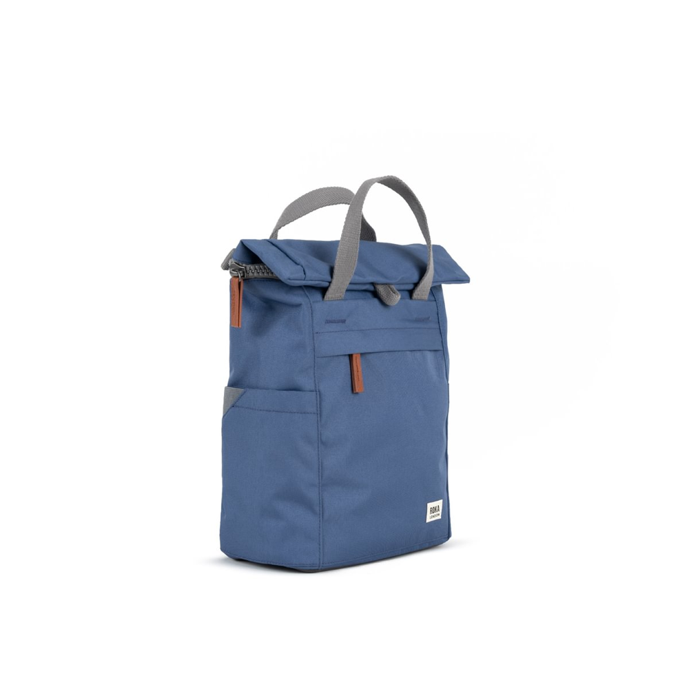 Roka - Finchley Small Backpack Burnt Blue Canvas - Bags