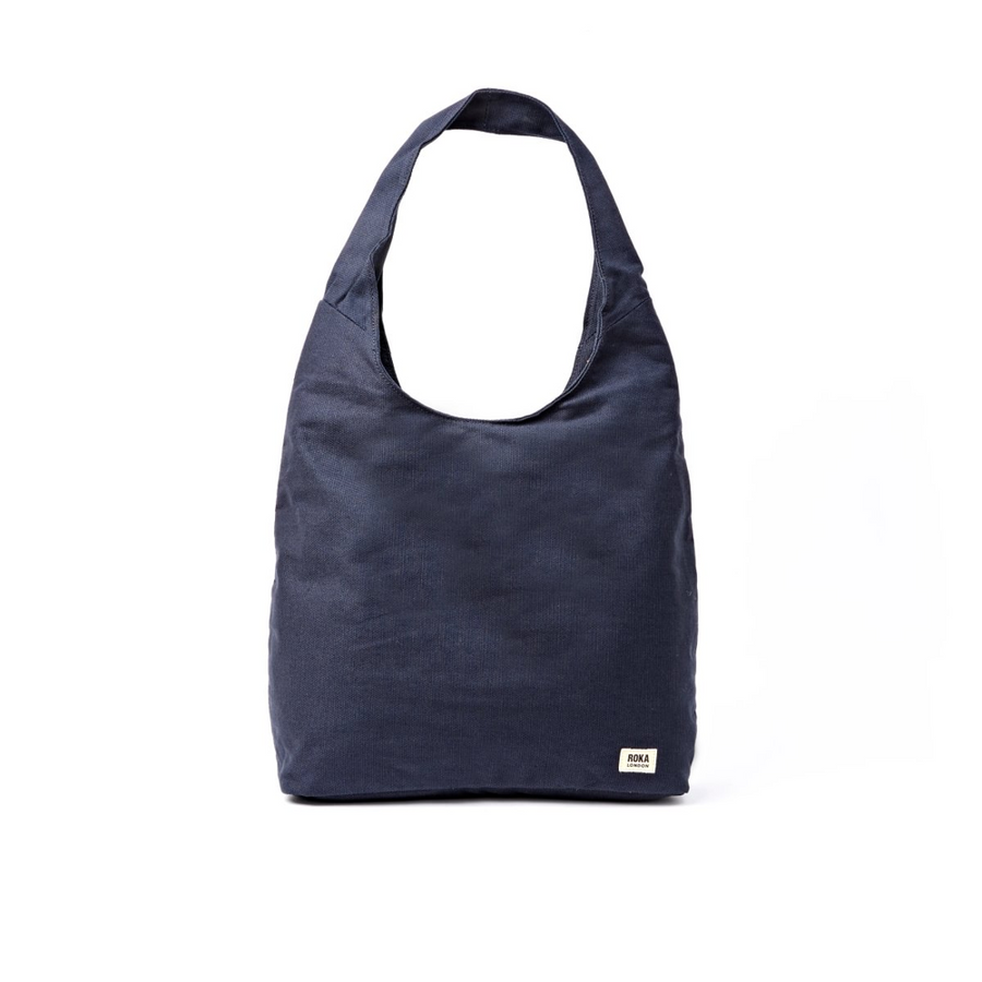 Roka - Hoxton Shoulder Bag In Anthracite Cotton Canvas