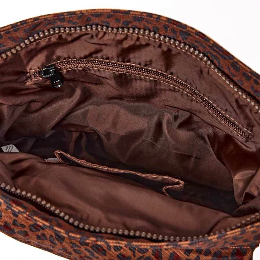 Roka - Kennington Crossbody Bag in Mini Leopard Canvas