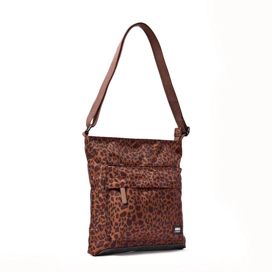 Roka - Kennington Crossbody Bag in Mini Leopard Canvas