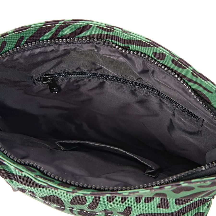Roka - Kennington Crossbody Bag in Mixed Animal Artichoke Canvas