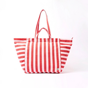 Roka - Marylebone Strawberry Stripe Large Cotton Canvas - Bags