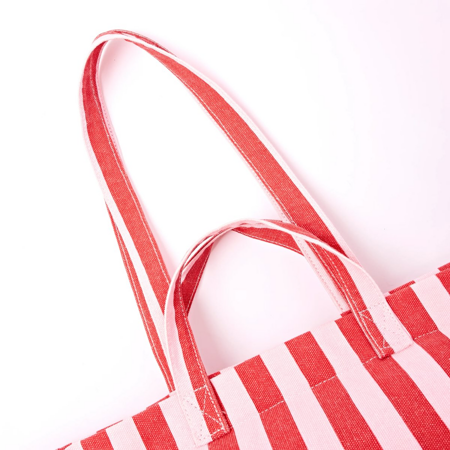 Roka - Marylebone Strawberry Stripe Large Cotton Canvas - Bags