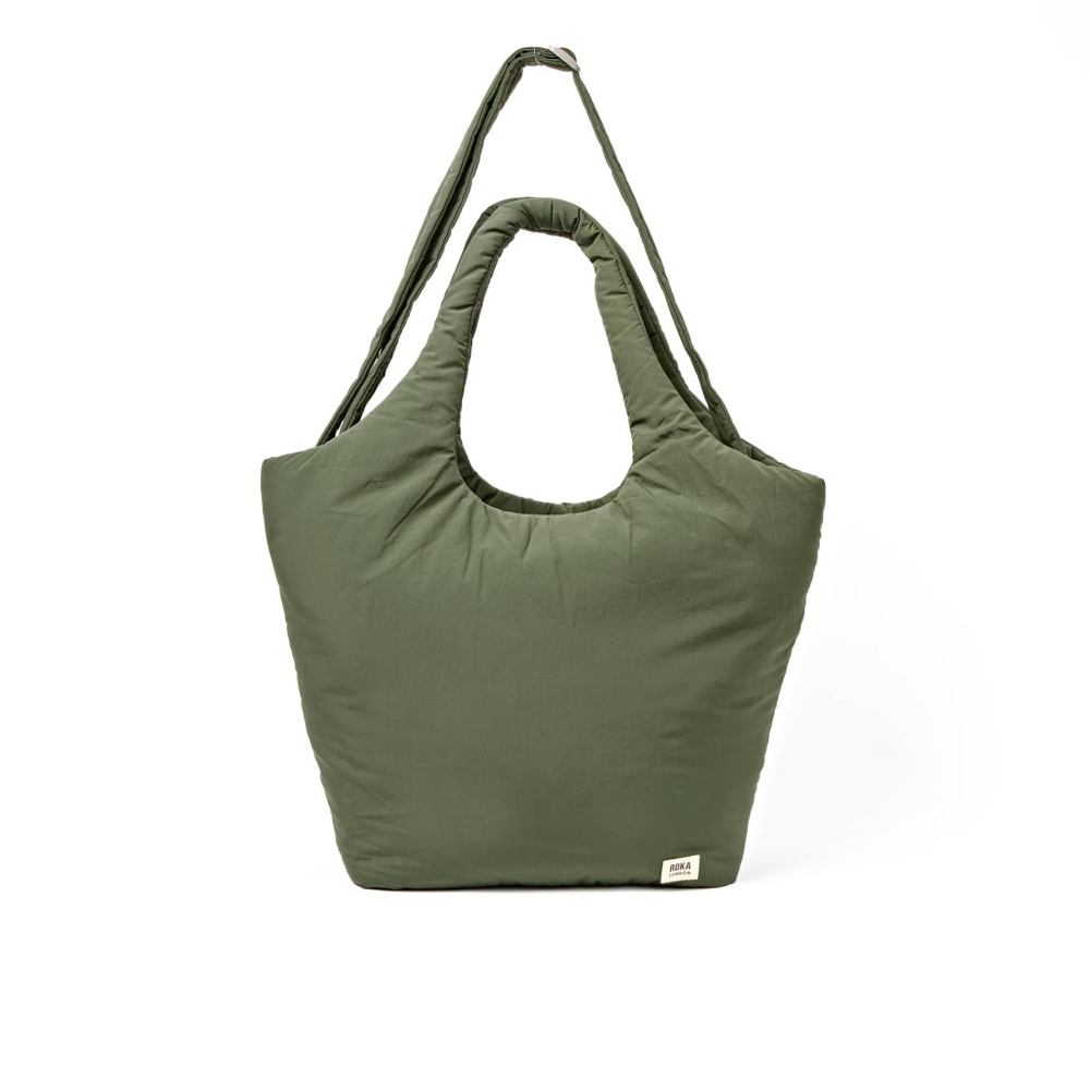 Roka - Oxford Shoulder Bag in Olive Taslon