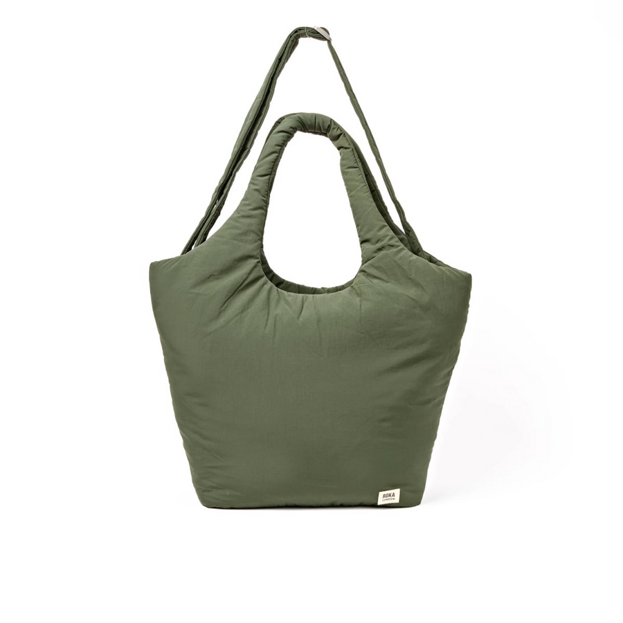 Roka - Oxford Shoulder Bag in Olive Taslon