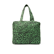 Roka - Sloane Shoulder Bag in Mixed Animal Artichoke Cotton Canvas
